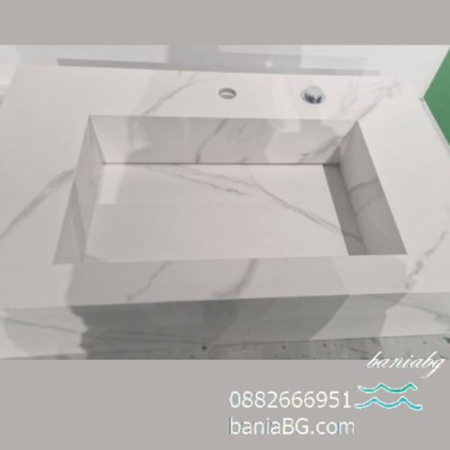 Умивалник от кварц  ICL 12049/80W PIETRA"