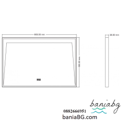Огледало за баня с вградено осветление » ICL 1820