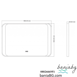 Огледало за баня с вградено осветление ICL 1824
