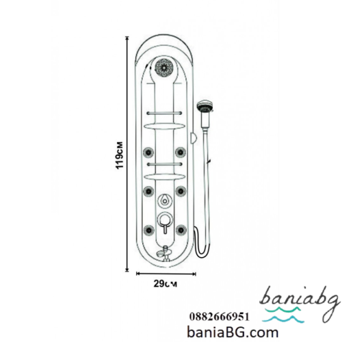 Хидромасажен панел ICSH 3098