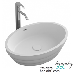 Умивалник от полимермраморен камък за плот  ICB 684W