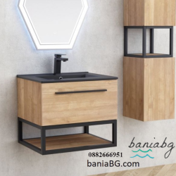 Долен конзолен PVC шкаф за баня ICP 6050-039 СИМОН + УМИВ. 6066B