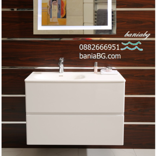 Долен конзолен PVC шкаф за баня ICP 9060 R /ДЯСНО КОРИТО/