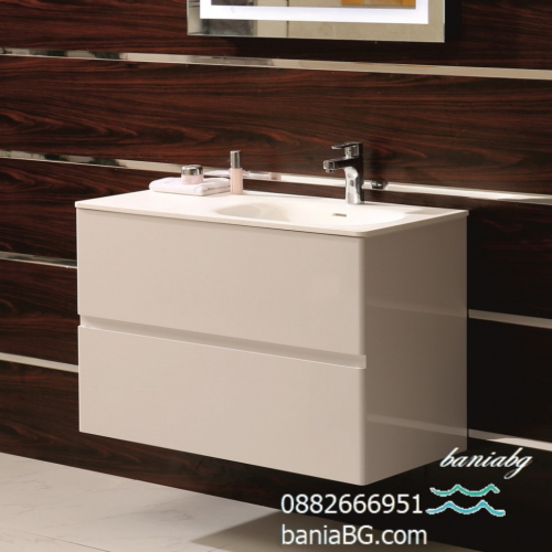 Долен конзолен PVC шкаф за баня ICP 9060 R /ДЯСНО КОРИТО/