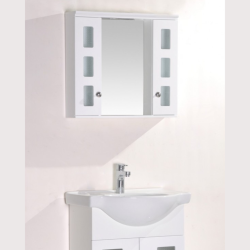 Горен огледален PVC шкаф за баня Inter Ceramic ICMC 1043 60  – елегантен дизайн и практично вътрешно пространство