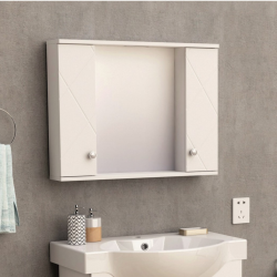 Горен огледален PVC шкаф за баня Inter Ceramic ICMC 1043 70  – стилно решение с повече пространство