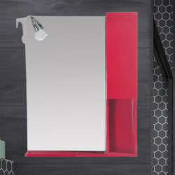 Горен PVC шкаф с огледало Inter Ceramic ICMC 1050 - 55R "ВАЛЕНТИНО" – стилен дизайн и практично решение за банята