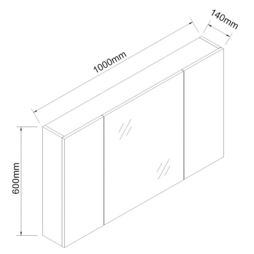 Горен огледален PVC шкаф Inter Ceramic ICMC 6014-100NEW - модерен стил и функционалност за просторни бани – стенен PVC шкаф за баня Горен огледален PVC шкаф Inter Ceramic ICMC 6014-100NEW - модерен стил и функционалност за просторни бани – горен шкаф за баня с огледало и рафтове