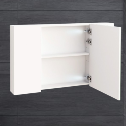 Горен огледален PVC шкаф Inter Ceramic ICMC 6014-100NEW - модерен стил и функционалност за просторни бани