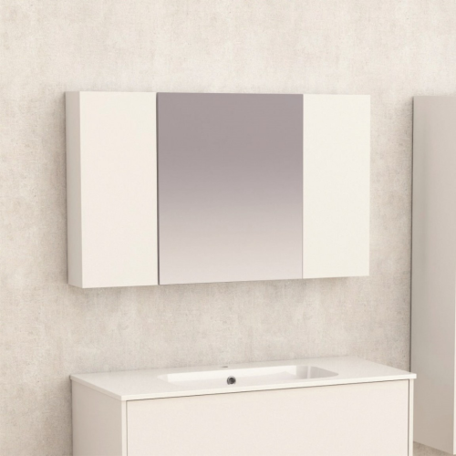 Горен огледален PVC шкаф Inter Ceramic ICMC 6014-100NEW - модерен стил и функционалност за просторни бани – стенен PVC шкаф за баня Горен огледален PVC шкаф Inter Ceramic ICMC 6014-100NEW - модерен стил и функционалност за просторни бани – горен шкаф за баня с огледало и рафтове