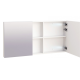 Горен огледален PVC шкаф Inter Ceramic ICMC  6014-120NEW - модерен дизайн и просторно съхранение – горен шкаф за баня с огледало и рафтове