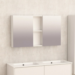 Горен огледален PVC шкаф Inter Ceramic ICMC  6014-120NEW - модерен дизайн и просторно съхранение