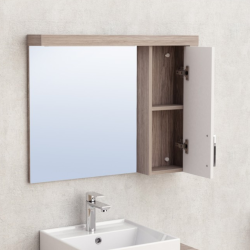 Горен огледален PVC шкаф Inter Ceramic ICMC 7513-60 - модерен акцент за всяка баня