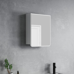 Горен огледален PVC шкаф за баня Inter Ceramic ICMC 1045 55 – компактно решение с модерен дизайн