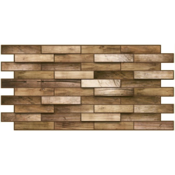 10 бр. PVC панел Орех 48x96 см – Естествен дървесен ефект за стилна стенна облицовка