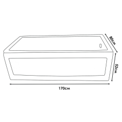 Вана Inter Ceramic ICSH 1700NEW TUB Бендида – Модерна и просторна правоъгълна вана за стилна баня Вана Inter Ceramic ICSH 1700NEW TUB Бендида – Модерна и просторна правоъгълна вана за стилна баня