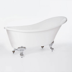 Вана Inter Ceramic ICSH 1784W– Елегантна свободностояща вана в бял цвят за модерна баня