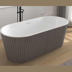 Вана Inter Ceramic ICSH LB 1611 MG– Свободностояща вана с модерен дизайн и овална форма