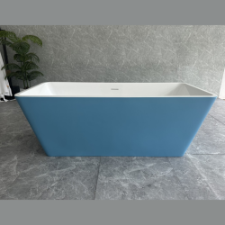 Вана Inter Ceramic ICSH LB 1680 BL – Елегантна синя свободностояща вана за стилна и модерна баня