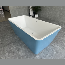 Вана Inter Ceramic ICSH LB 1680 BL – Елегантна синя свободностояща вана за стилна и модерна баня