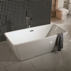 Вана Inter Ceramic ICSH LB 1680 W – Елегантна бяла свободностояща вана за стилна и модерна баня