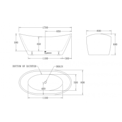 Вана Inter Ceramic ICSH LB 1781 R – Червена свободностояща вана с модерен дизайн и елегантност