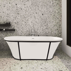 Вана Inter Ceramic ICSH LB 1901MW – Стилна свободностояща вана в матово бяло за модерна баня