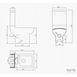 МОНОБЛОК 5583P DANTE COMPACT ЗАДНО ОТТИЧАНЕ
