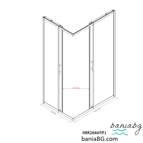 Душ кабина ICS 787G NANO 108-119