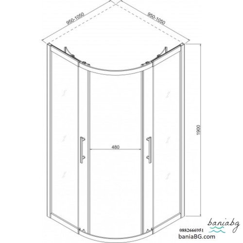 Душ кабина ICS 788TR ROUND - стилен кръгъл дизайн