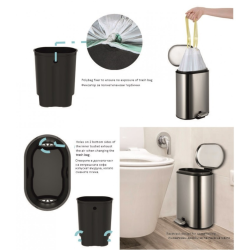 Тоалетно кошче за баня и четка за тоалетна ICA 8355B