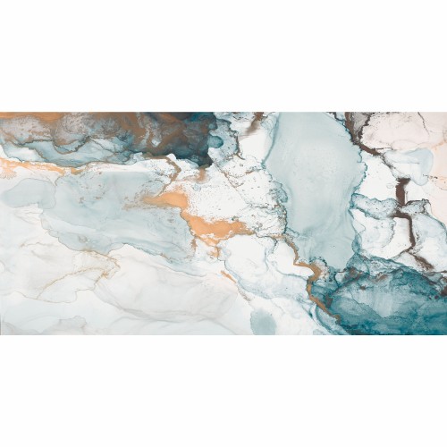 Гранитогрес 60/120 Fluid Aqua – Varmora – гранитогрес в аква тонове с гланцова повърхност