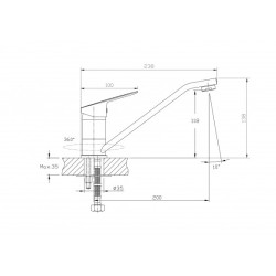 Смесител за умивалник ALFI ICF 7131123 - 15