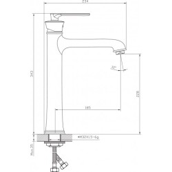 Смесител за умивалник  ICF 148119K ЕЛИДА
