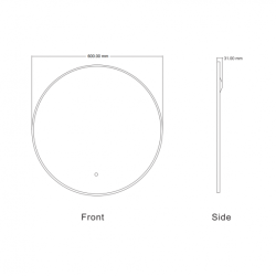 Огледало за баня ICL 1855/60 LED