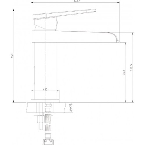 Смесител за умивалник 1192053GG CASCADA