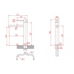 Смесител  за умивалник ICF 1007002G