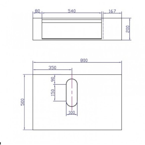 Мебел за баня с чекмеджета с панти BLUM с умивалник ICP 8029 / 3861G Долен конзолен PVC шкаф за баня от влагоустойчив материал с модерен дизайн