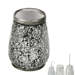 Чаша за четки за зъби Myosotis – GEDY - изискан сребърен аксесоар за баня