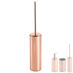 Четка за тоалетна чиния Elettra – луксозен розово-златен дизайн