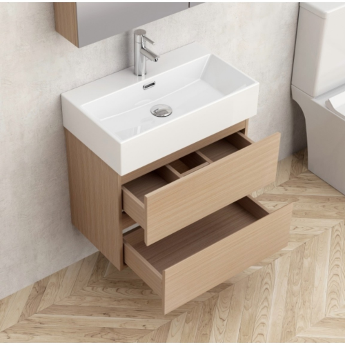 Долен конзолен шкаф за баня Inter Ceramic 5846 + УМИВ. 6036W - за съвременен интериор Долен конзолен шкаф за баня Inter Ceramic 5846 + УМИВ. 6036W - за съвременен интериор