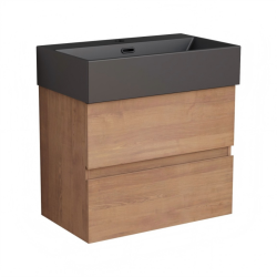 Долен конзолен шкаф за баня Inter Ceramic 5847 + УМИВ. 6036MB - за съвременен интериор