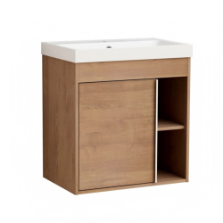 Долен конзолен шкаф за баня Inter Ceramic 5939 DI LEGNO - съчетание от природа и съвременен дизайн 