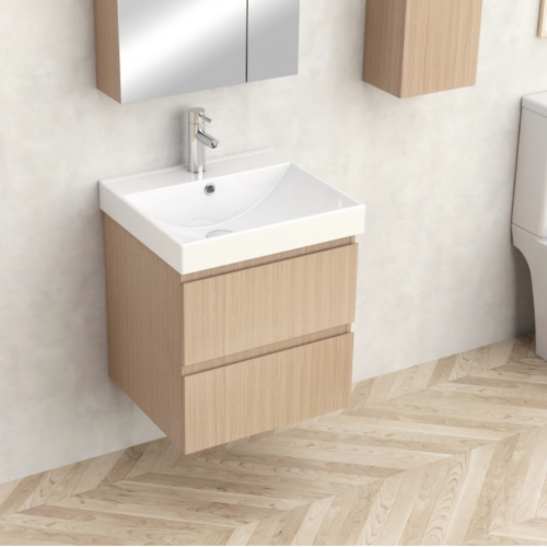 Долен конзолен PVC шкаф Inter Ceramic 6037-50+УМИВ. 5953W-51CM