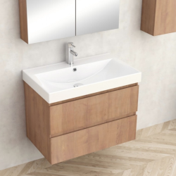 Долен конзолен PVC шкаф Inter Ceramic 6039-75 BELLINI – влагоустойчив модел с модерен вид