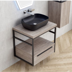 Долен конзолен PVC шкаф Inter Ceramic ICP 6056-020 КАЛИТЕА – устойчивост, стил и лекота