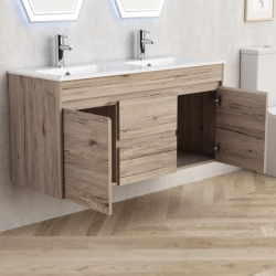 Долен конзолен PVC шкаф за баня Inter Ceramic ICP 12060 - стилен и функционален