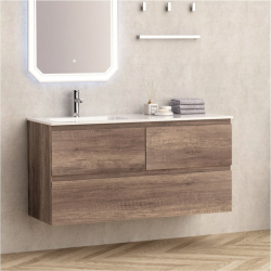 Долен конзолен PVC шкаф за баня Inter Ceramic ICP 12061 - стилен и функционален