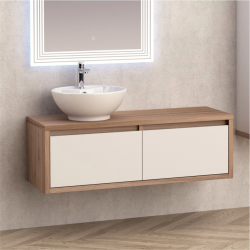 Долен конзолен PVC шкаф за баня Inter Ceramic ICP 4540-120 - практично обзавеждане