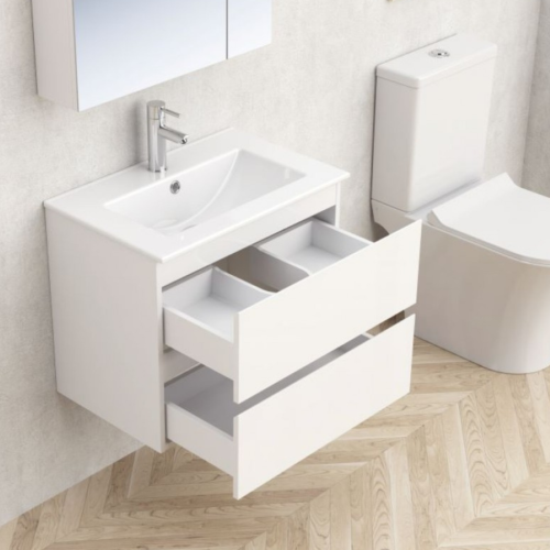 Долен конзолен PVC шкаф за баня Inter Ceramic ICP AKADIA-60 6038-60W С УМИВ. 5953W-2NEW